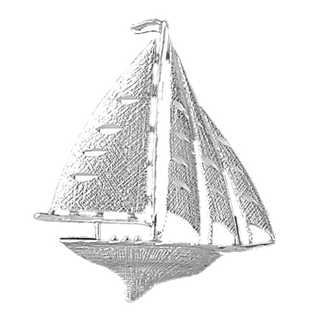 Sterling Silver Sailboat Pendant