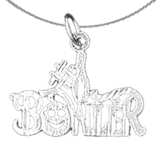 Sterling Silver Saying Pendant (Rhodium or Yellow Gold-plated)