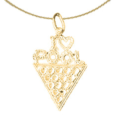 Sterling Silver Saying Pendant (Rhodium or Yellow Gold-plated)