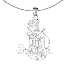 Anhänger mit Spruch aus Sterlingsilber (rhodiniert oder gelbvergoldet)