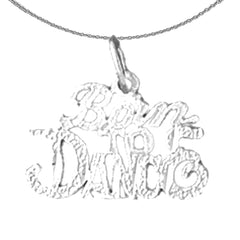 Sterling Silver Saying Pendant (Rhodium or Yellow Gold-plated)