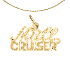 Sterling Silver Saying Pendant (Rhodium or Yellow Gold-plated)