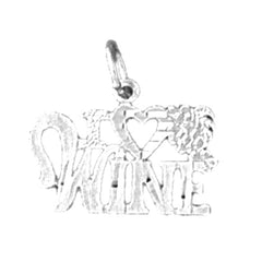 Sterling Silver Saying Pendant