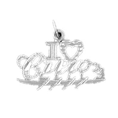 Sterling Silver I Love Crew Pendant
