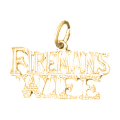Yellow Gold-plated Silver Fireman's Wife Pendant