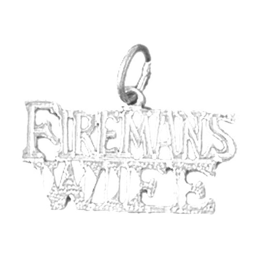 Sterling Silver Fireman's Wife Pendant