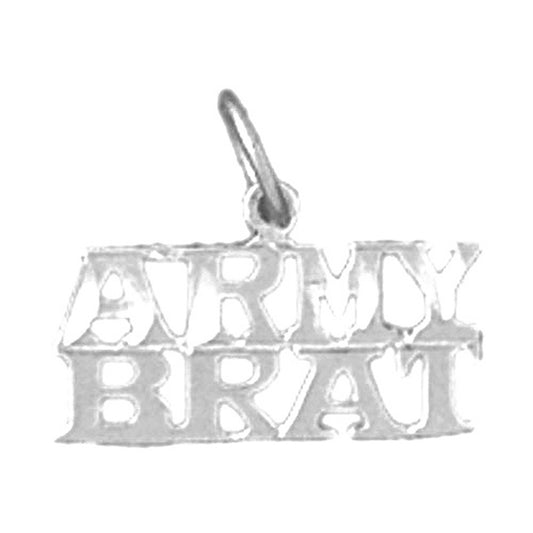 Sterling Silver Army Brat Pendant