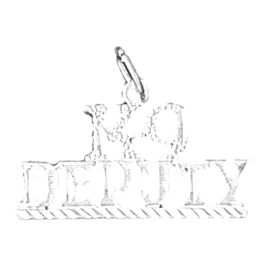 Sterling Silver K-9 Deputy Pendant