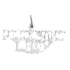 Sterling Silver Policeman's Lady Pendant