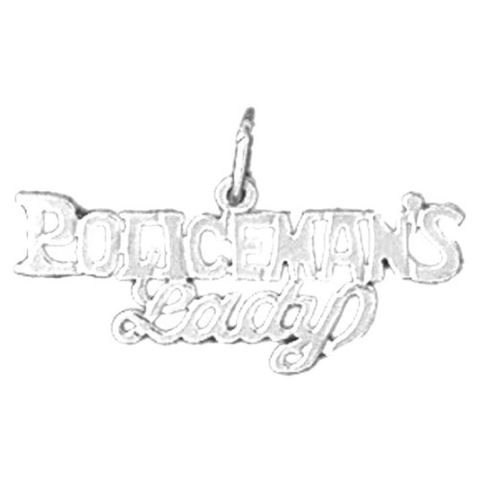 Sterling Silver Policeman's Lady Pendant