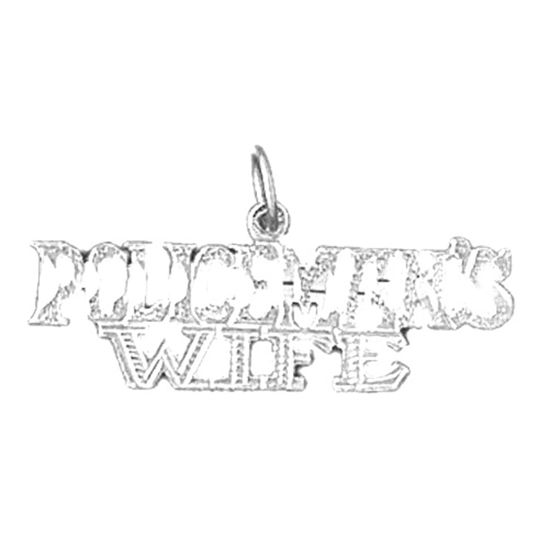 Sterling Silver Policeman's Wife Pendant
