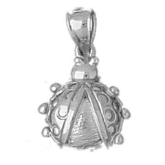 Sterling Silver Flower Pendant