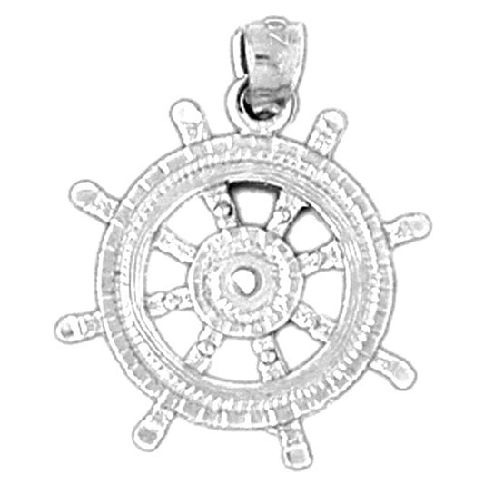 Sterling Silver Wheel Pendant