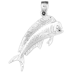Sterling Silver Mahi Mahi Pendant
