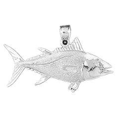 Sterling Silver Tuna Pendant