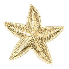 Yellow Gold-plated Silver Starfish Pendant