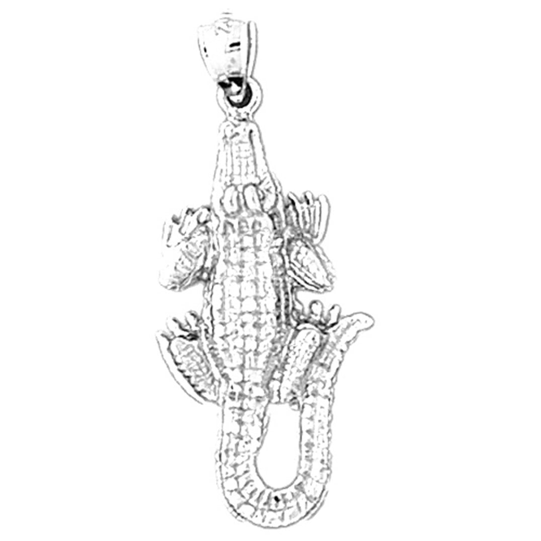 Sterling Silver Alligator Pendant