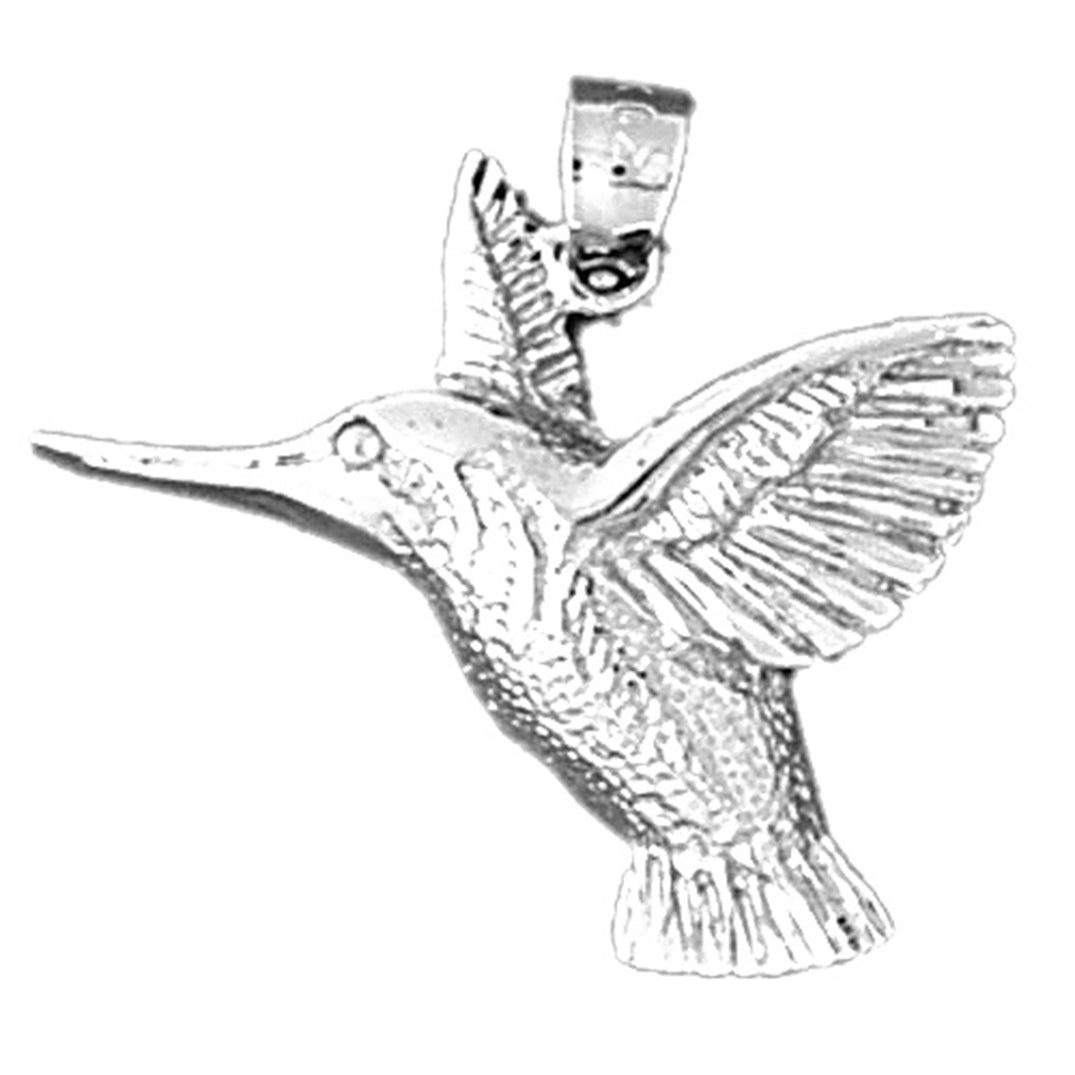Sterling Silver Humming Bird Pendant