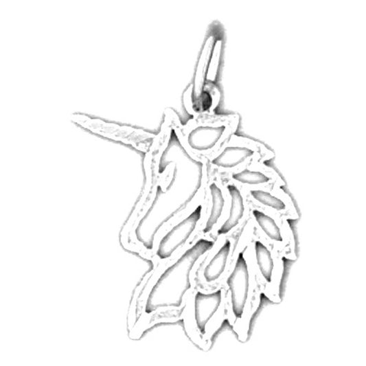 Sterling Silver Unicorn Pendant