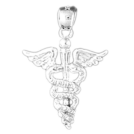 Sterling Silver Registered Nurse Pendant