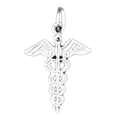 Sterling Silver Registered Nurse Pendant