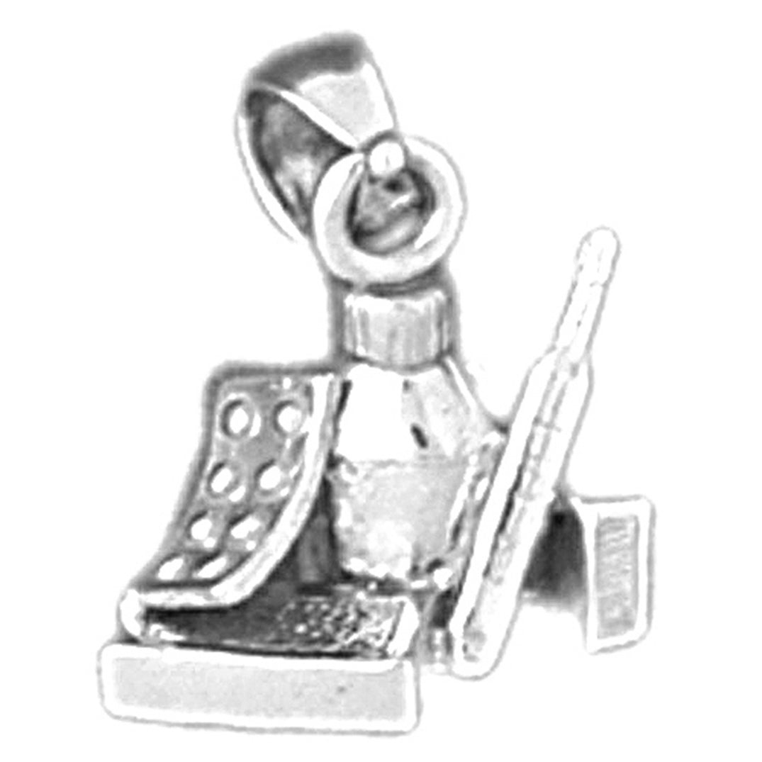 Sterling Silver 3D Medical Tools Pendant