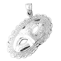 Sterling Silver Mask Pendant