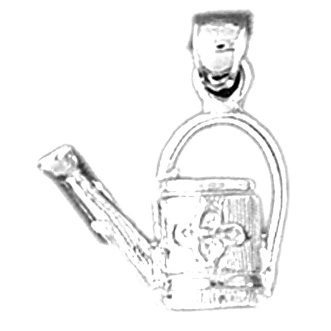 Sterling Silver Watering Bucket Pendant