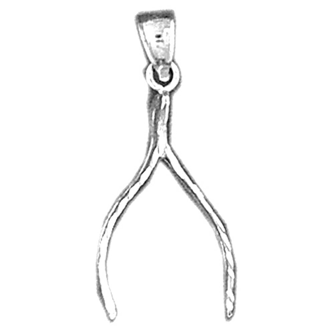 Sterling Silver Wishbone Pendant