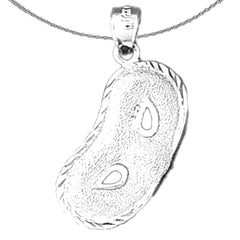 Sterling Silver Mask Pendant (Rhodium or Yellow Gold-plated)