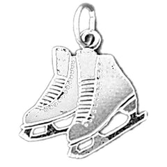 Sterling Silver Ice Skate Pendant