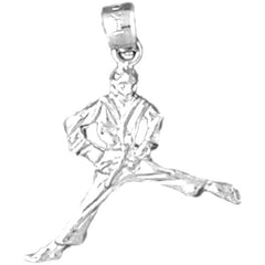 Sterling Silver Karate Pendant