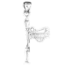 Sterling Silver Light Post Pendant