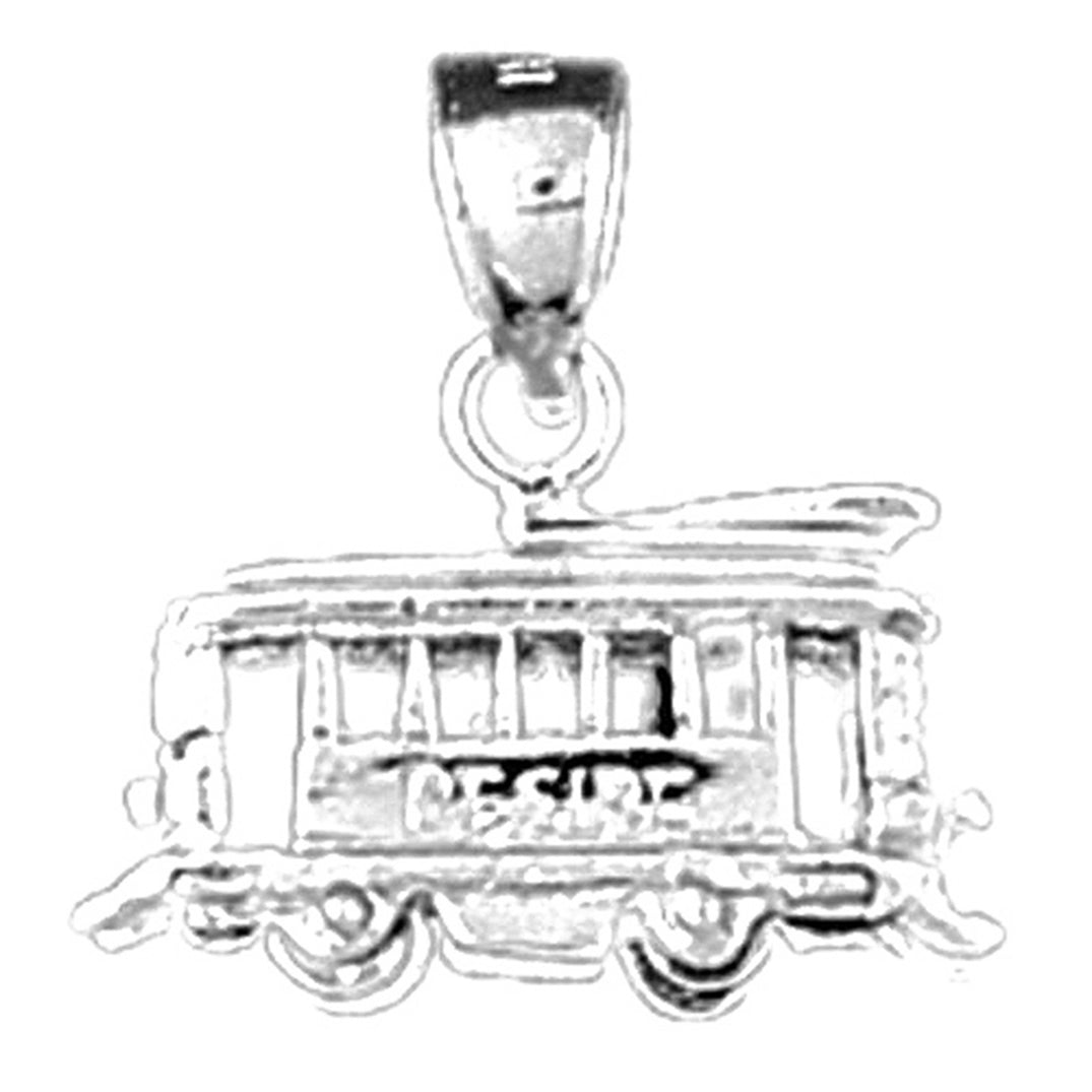 Sterling Silver Trolly Pendant