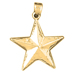 Yellow Gold-plated Silver Star Pendant