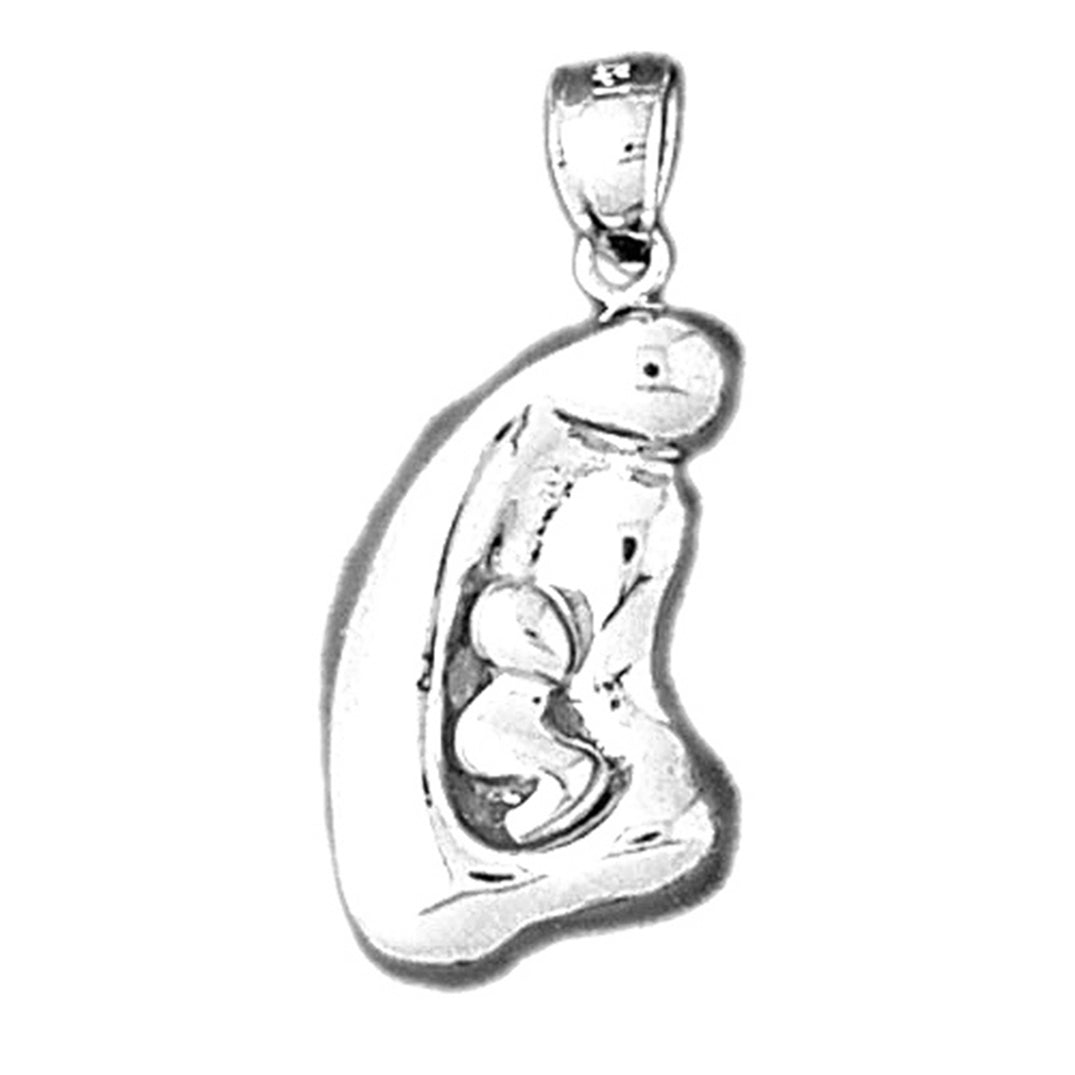 Sterling Silver Mother Mary Pendant