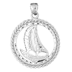 Sterling Silver Sailboat Pendant