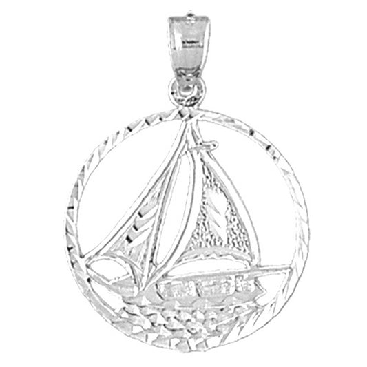 Sterling Silver Sailboat Pendant