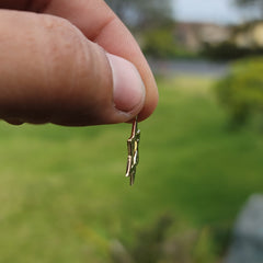 Colgante de estrella de David de plata de ley (bañado en rodio o oro amarillo)