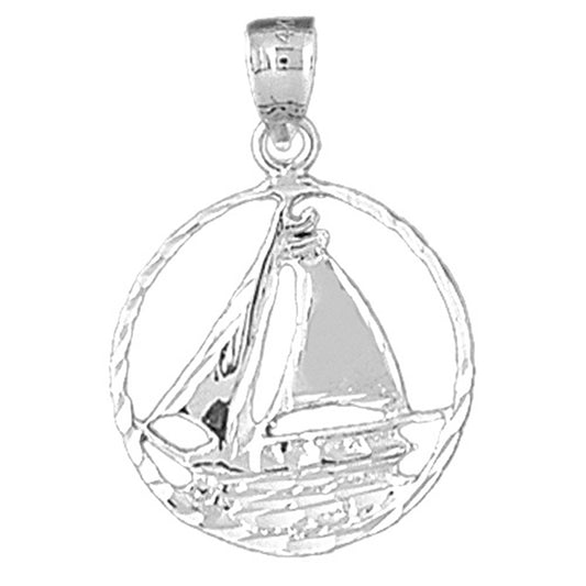 Sterling Silver Sailboat Pendant