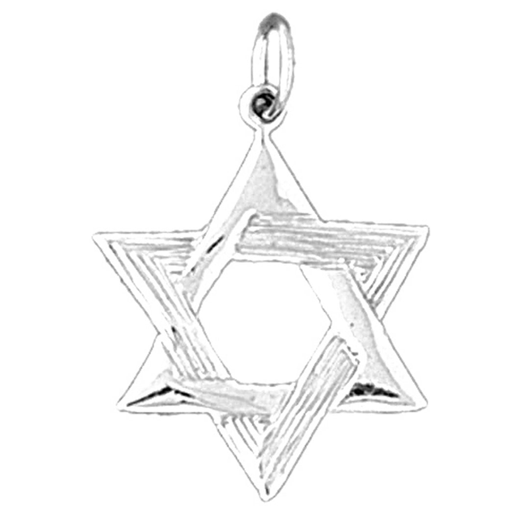 Sterling Silver Star Of David Pendant