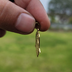 Sterling Silver Chamsah Pendant (Rhodium or Yellow Gold-plated)