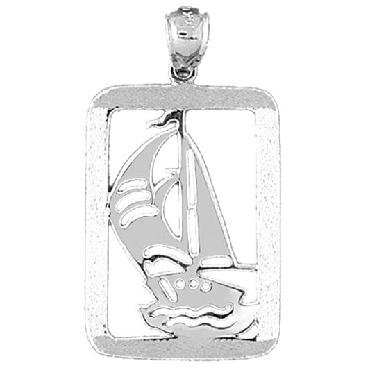 Sterling Silver Sailboat Pendant