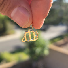 Sterling Silver Muslim Allah Pendant (Rhodium or Yellow Gold-plated)