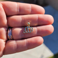 Sterling Silver Muslim Allah Pendant (Rhodium or Yellow Gold-plated)