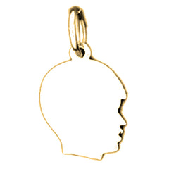 Yellow Gold-plated Silver Handcut Pendant