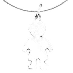 Sterling Silver Handcut Pendant (Rhodium or Yellow Gold-plated)