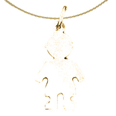 Sterling Silver Handcut Pendant (Rhodium or Yellow Gold-plated)