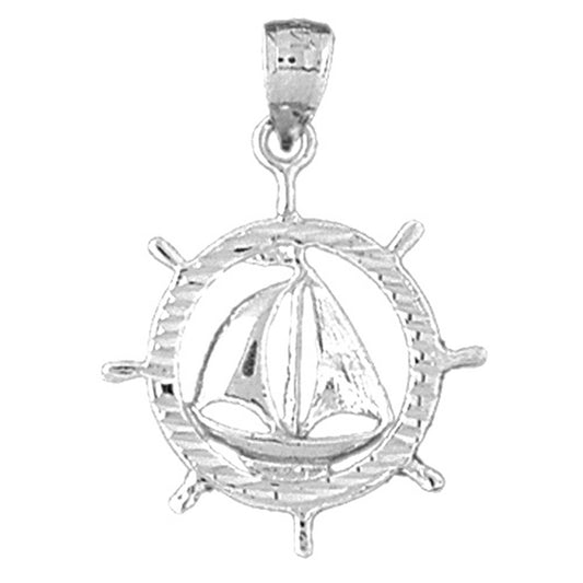 Sterling Silver Sailboat Pendant
