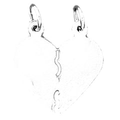 Sterling Silver Handcut Heart Pendant